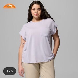 Columbia Women's Daniela Falls™ Short Sleeve Shirt ,  2XL, Lavender Pearl